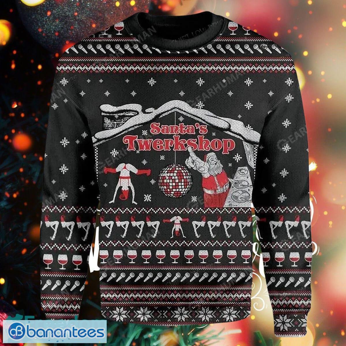 Santa's shop twerkshop sweater