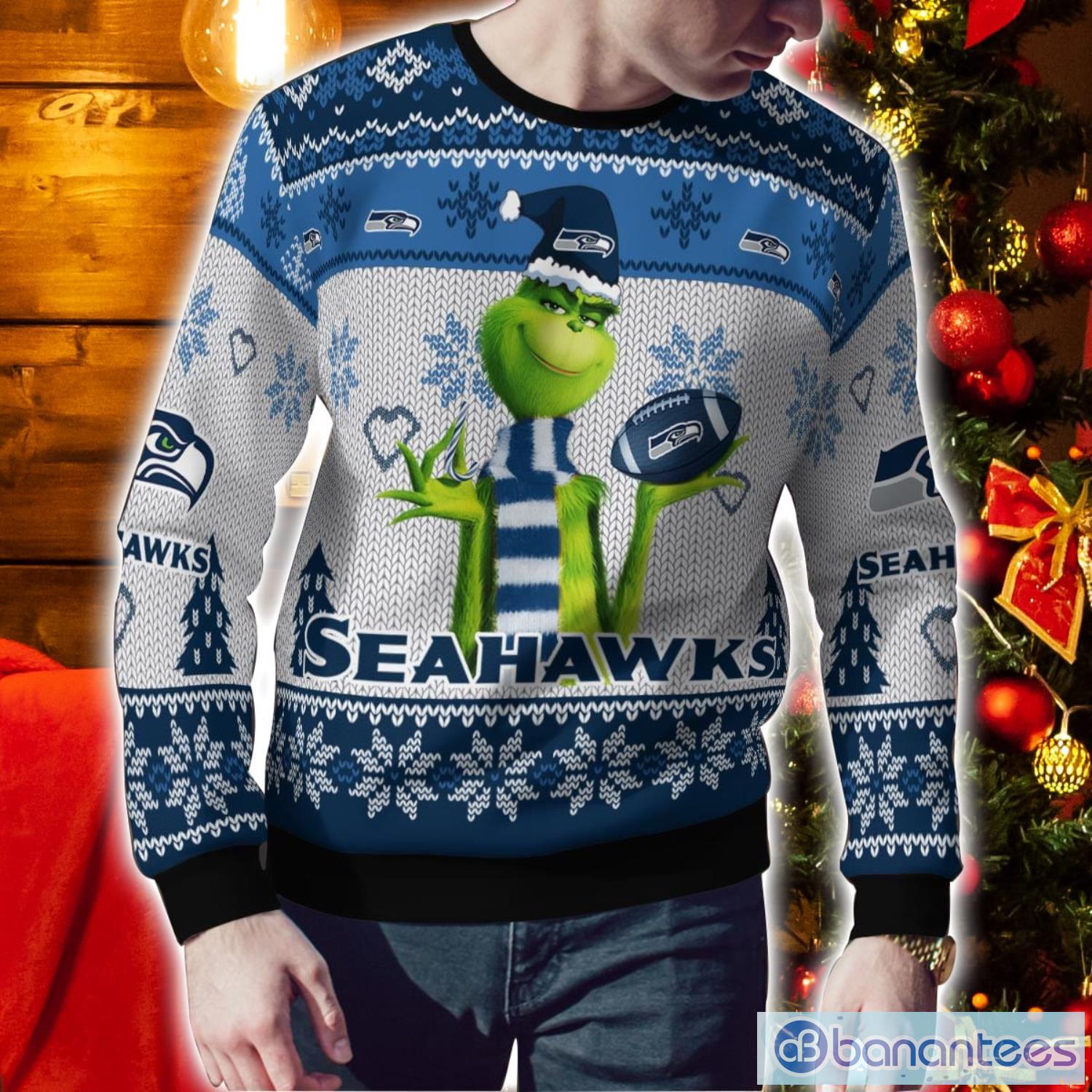 Ugly christmas 2025 sweater seahawks