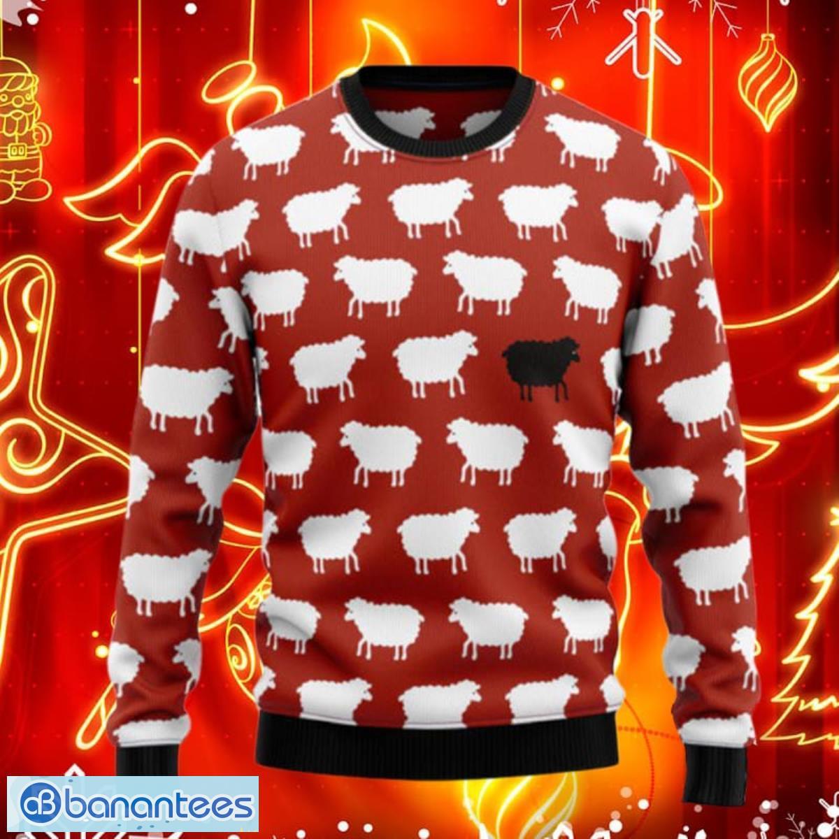 Sheep Black And White Ugly Christmas Sweaters Impressive Gift For Men And Women Product Photo 1
