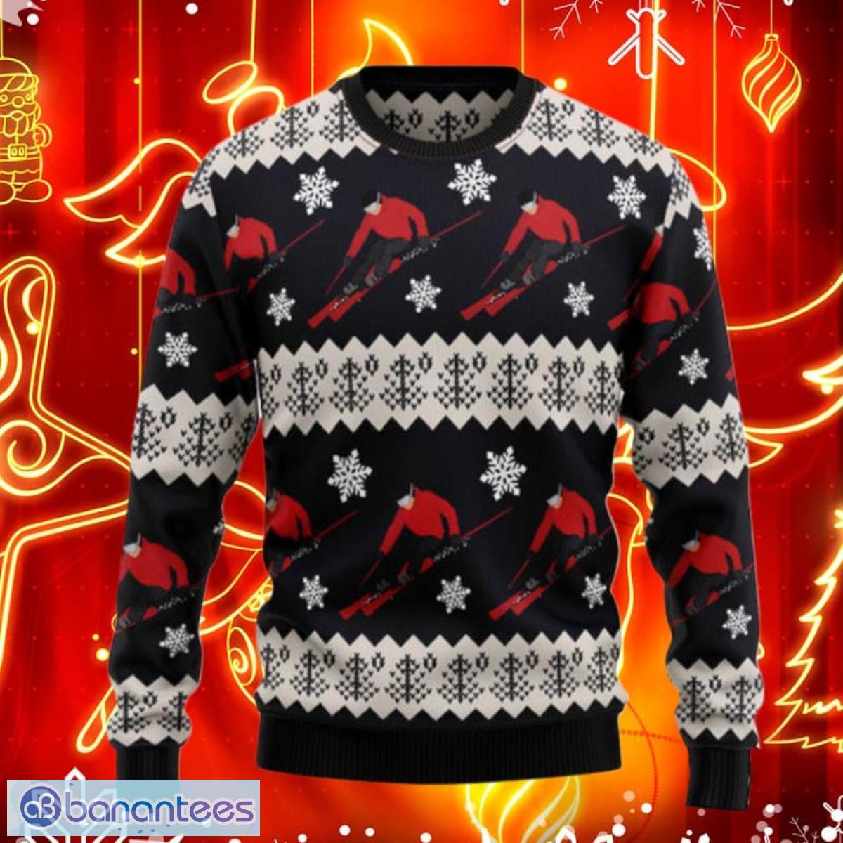 Skiing Christmas Ugly Christmas Sweaters Impressive Gift For Men And Women Product Photo 1