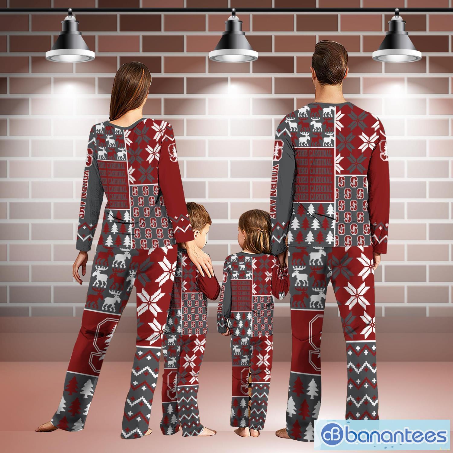 Stanford Cardinal Pajamas Set Personalized Name For Sport Fans