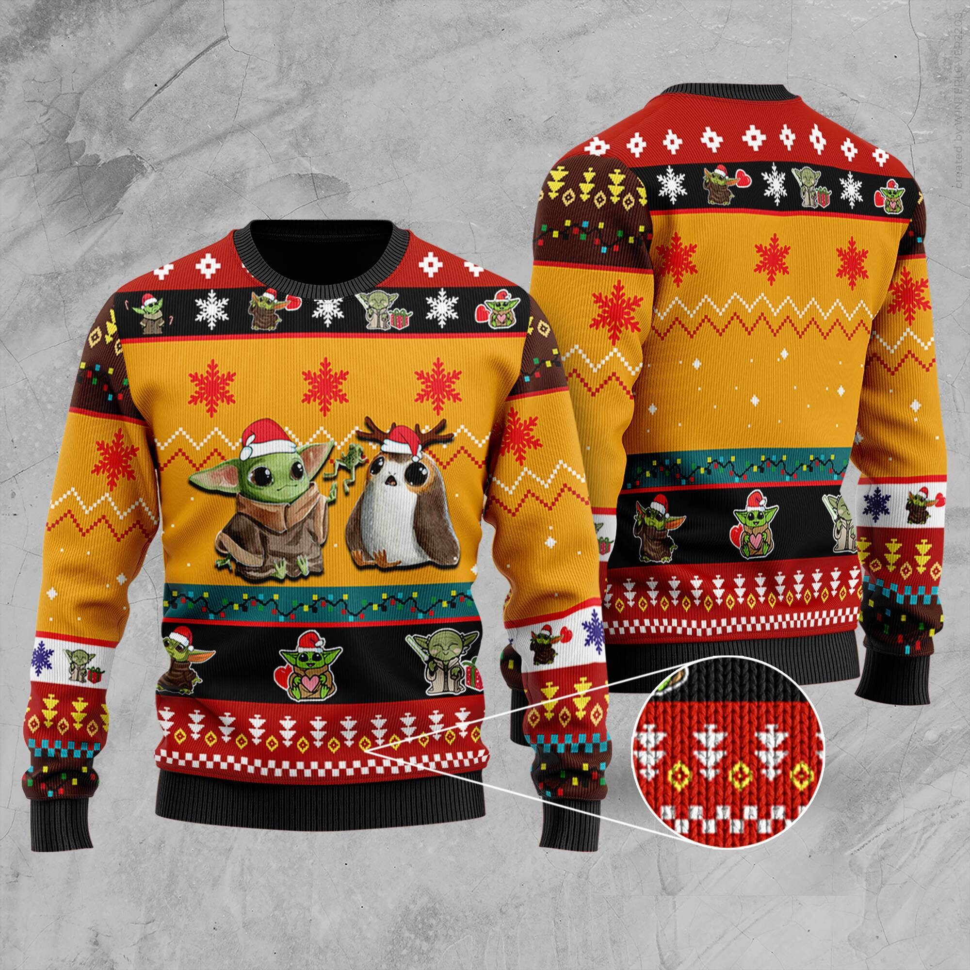 Ugly discount sweater mandalorian