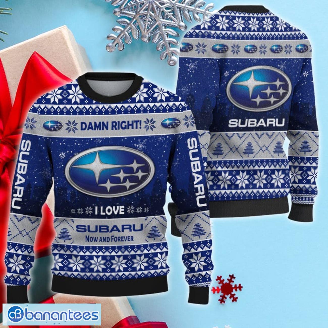 subaru ugly christmas sweater gift ideas for christmas image Subaru Ugly Christmas Sweater Gift ideas for Christmas Product Photo 1