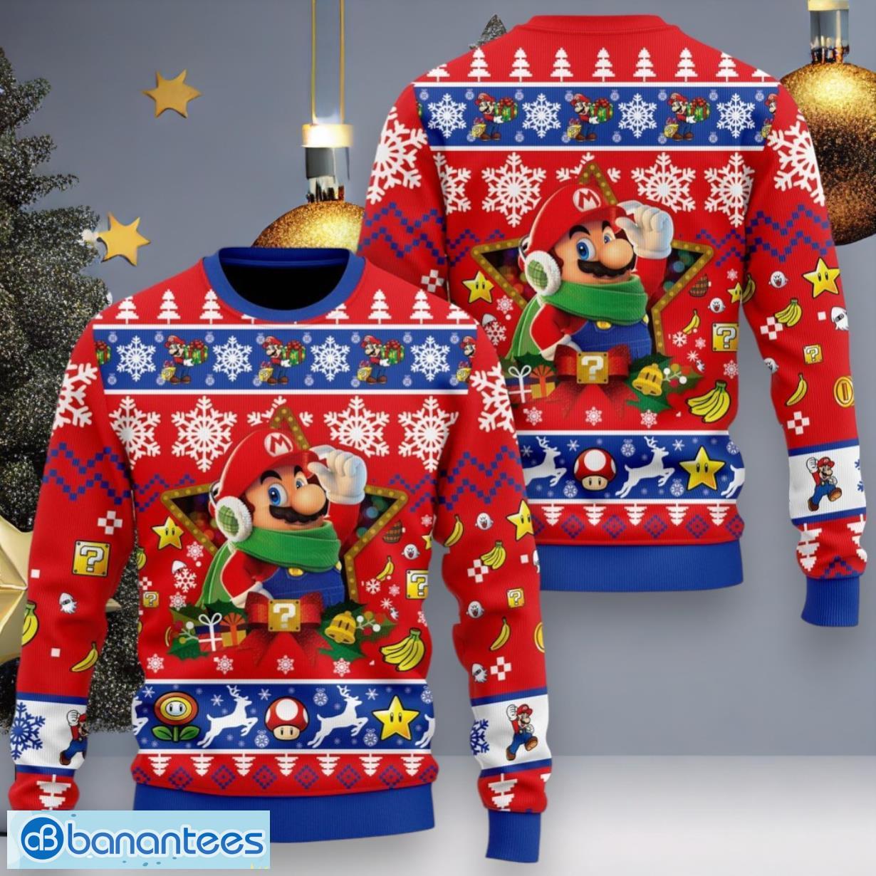 Mario on sale holiday sweater