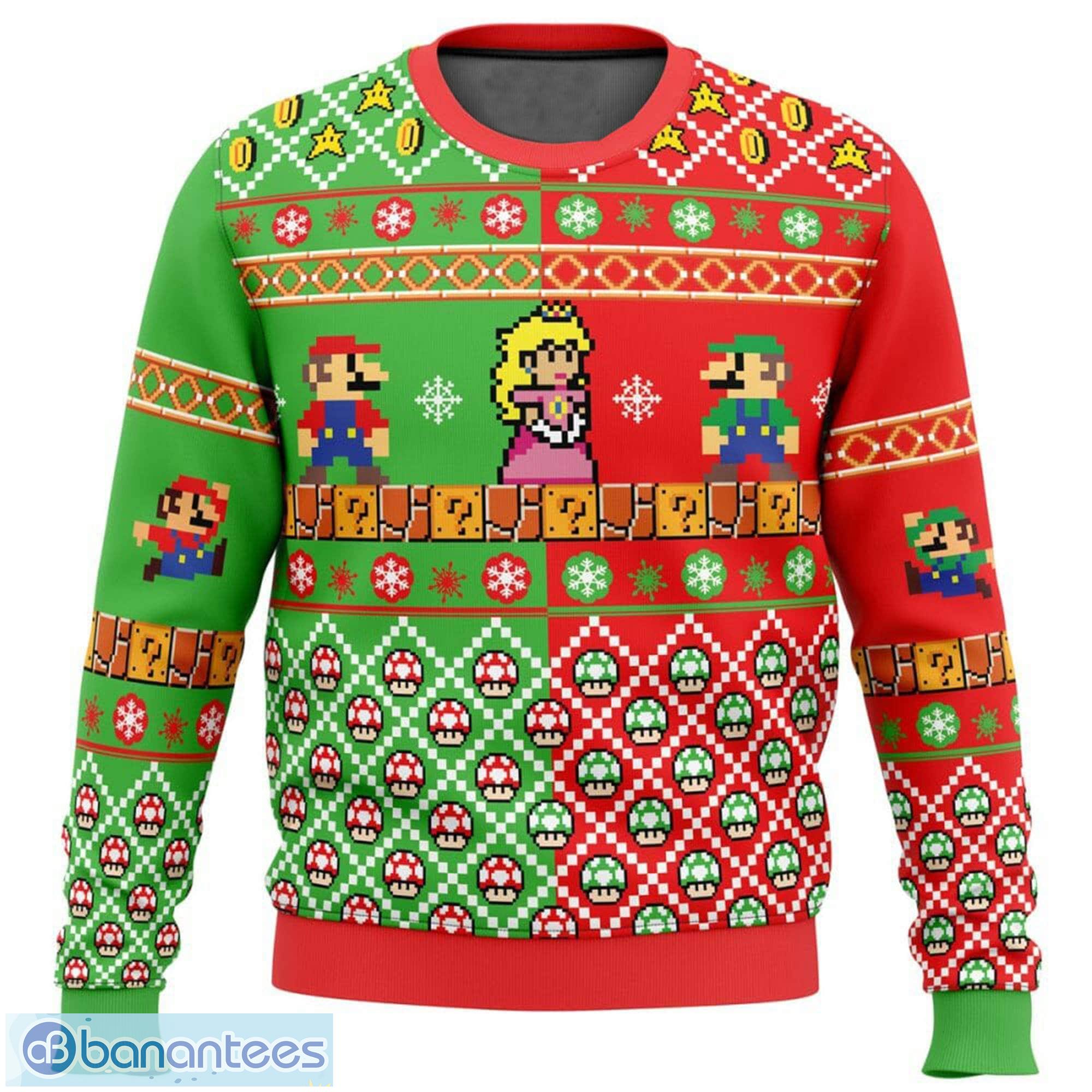 Princess peach clearance christmas sweater