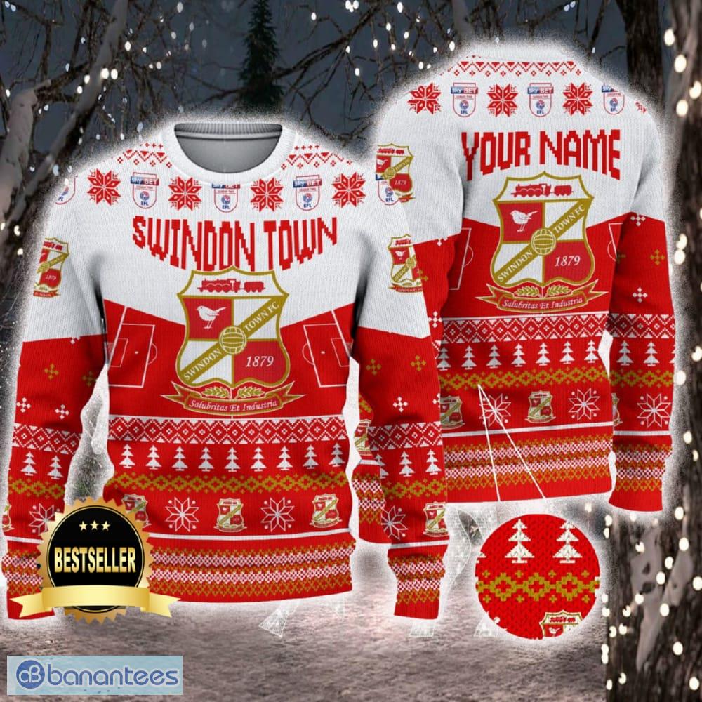 Swindon Town Custom Name 3D Sweater Ideas Funny Gift For Men And Women Ugly Christmas - Swindon Town Custom Name 3D Sweater Ideas Funny Gift For Men And Women Ugly Christmas