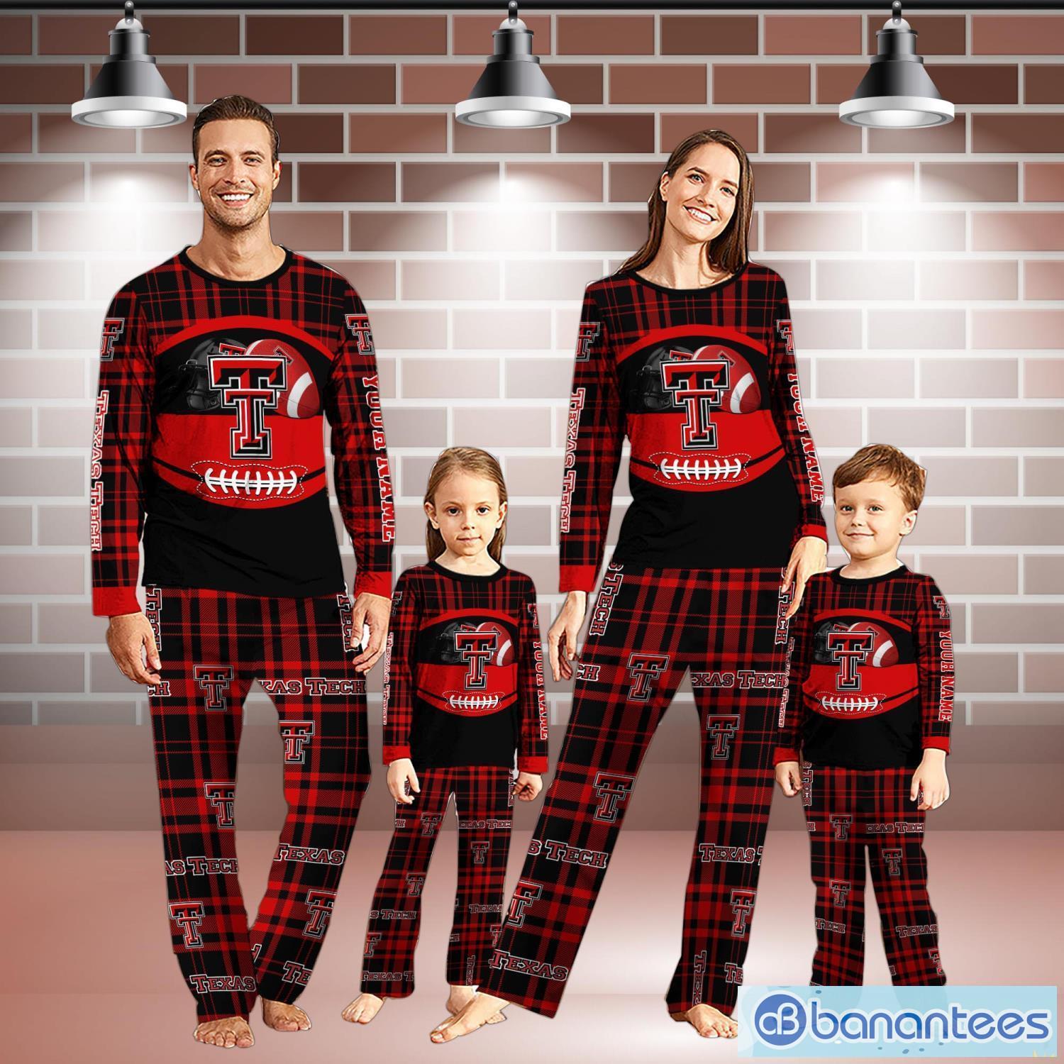 Texas Tech Red Raiders Personalized Name Pajamas Christmas Family