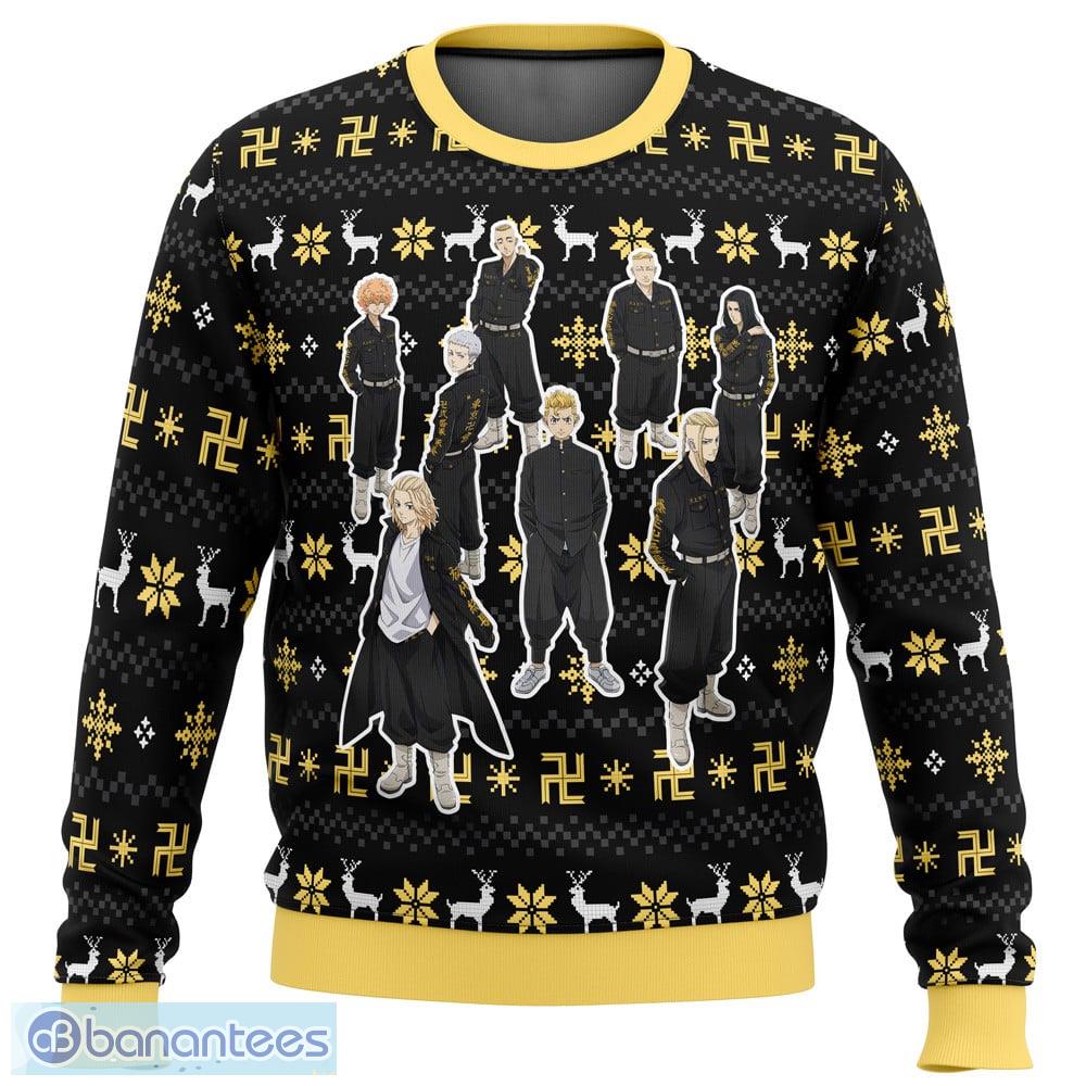 The Buddhist Symbol Tokyo Revengers Sweater Xmas Funny All Over Print Gift For Fans Ugly Christmas - The Buddhist Symbol Tokyo Revengers Ugly Christmas Sweater_1