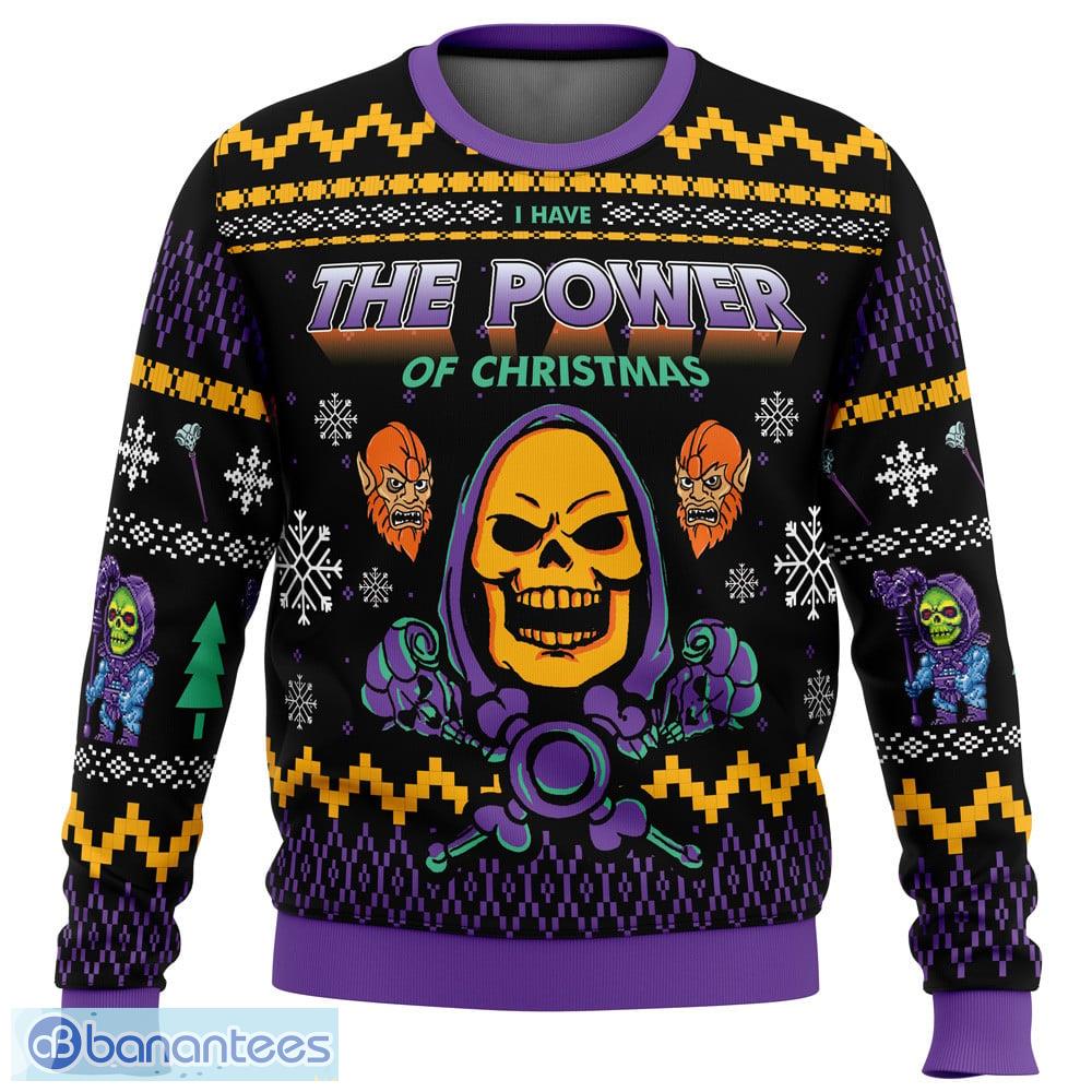The Evil Power of He-Man Sweater Xmas Funny All Over Print Gift For Fans Ugly Christmas - The Evil Power of Christmas He-Man Ugly Christmas Sweater_1