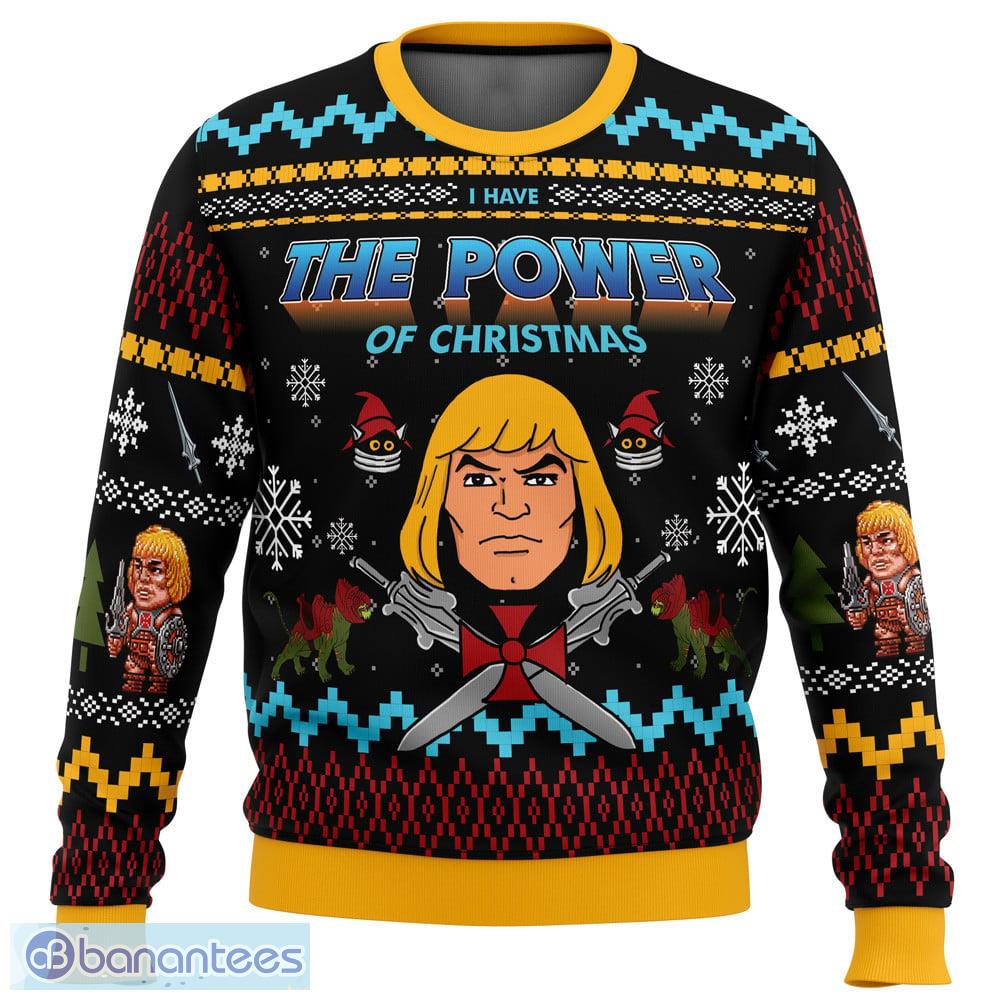 The Good Power of He-Man Sweater Xmas Funny All Over Print Gift For Fans Ugly Christmas - The Good Power of Christmas He-Man Ugly Christmas Sweater_1