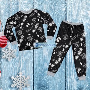 NFL Las Vegas Raiders Pajamas Set For Men And Women Gift Familys Holidays Christmas - NFL Las Vegas Raiders Pajamas Set Photo 2