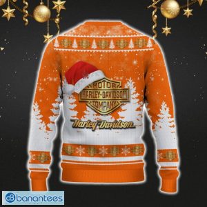 Harley-Davidson Ugly Christmas Sweater Car Lovers Santa Hat Tree Christmas For Fans Gift - Harley-Davidson Ugly Christmas Sweater_3