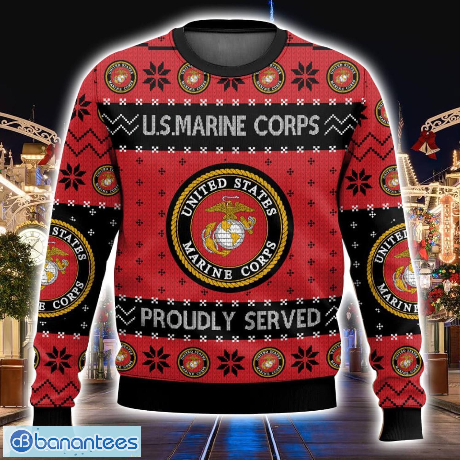 Marines ugly store christmas sweater