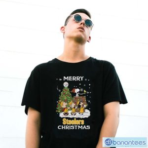 Pittsburgh Steelers Snoopy Family Christmas Shirt - G500 Gildan T-Shirt