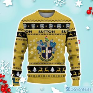 Sutton United Ugly Christmas Sweater Ideal Gift For Fans Product Photo 2