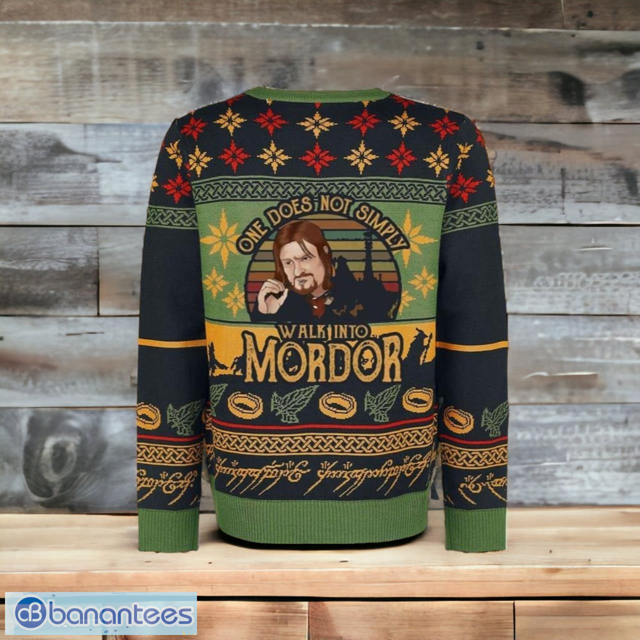 Lord Of The Rings The Fellowship Way To Mordor Vintage Ugly Christmas  Sweater Christmas Gift For Men And Women - Banantees