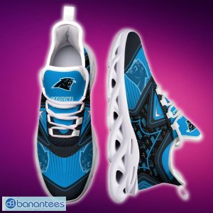 Carolina Panthers Black And White High-quality Sports Sneakers Ideas For Men And Women Gift Max Soul Shoes - Carolina Panthers Black And White Clunky Shoes For Fans This Season_6