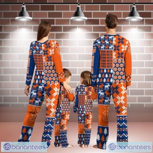 New York Mets Pajamas Set Personalized Name For Sport Fans Christmas Pajamas Set For Family Product Photo 2