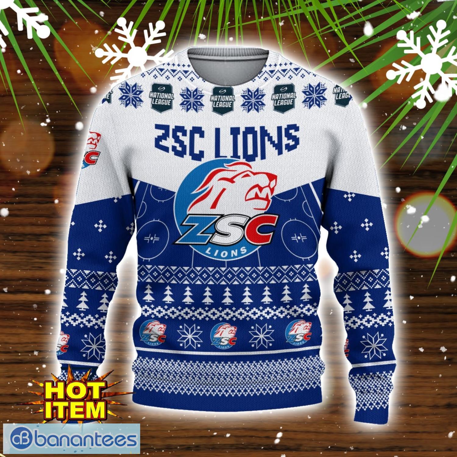 ZSC Lions 3D Ugly Christmas Sweater Christmas Holiday Gift For Men