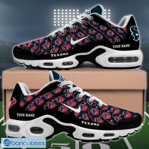 Houston Texans Logo Crazy With NFL Custom Name Air Cushion Shoes Product Photo 2