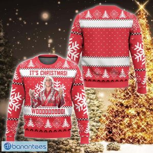 WWE Ric Flair It’s Christmas Woooo New Ugly Christmas Sweater Holidays Gift - WWE Ric Flair It’s Christmas Woooo Ugly Christmas Sweater For Men And Women Photo 1