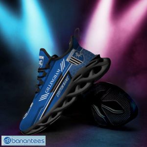 Gillingham FC Logo Pattern Custom Name 3D Max Soul Sneakers In Blue Fans Gift Sports Shoes - Gillingham FC Logo Pattern Custom Name 3D Max Soul Sneaker Shoes In Blue_2