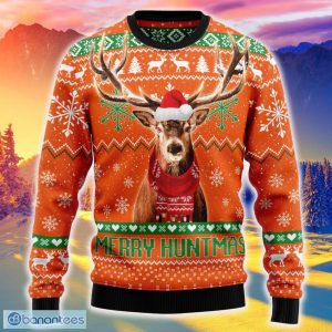 Deer Merry Huntmas Ugly Christmas Sweater For Fans Gift Holidays