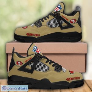 San Francisco 49ers Air Jordan 4 Sneakers Shoes Men And Women Sport Shoes Custom Name For Fans Product Photo 3
