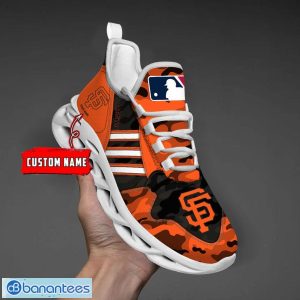 Custom Name San Francisco Giants Personalized Sneakers Max Soul Shoes Camo Pattern And White Striped Shoes Product Photo 1