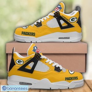 Green Bay Packers Air Jordan Sneakers Shoes Men And Women Sport Shoes Custom Name For Fans Product Photo 2