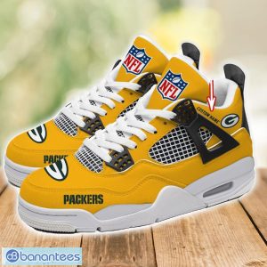 Green Bay Packers Air Jordan Sneakers Shoes Men And Women Sport Shoes Custom Name For Fans Product Photo 3