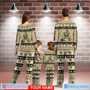 New Orleans Saints Pajamas Set Custom Name Grinch Christmas Pajama Set Family Christmas Gift Product Photo 2