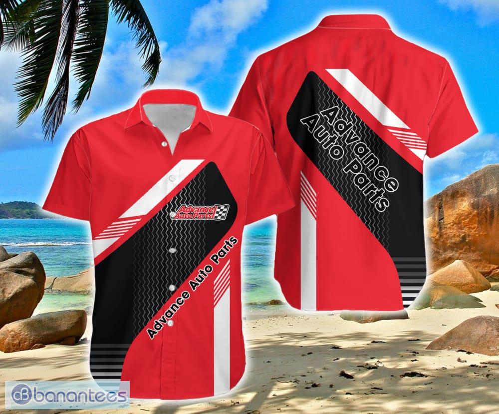 Advance Auto Parts Vintage Hawaiian Shirt Brands Logo Summer Aloha