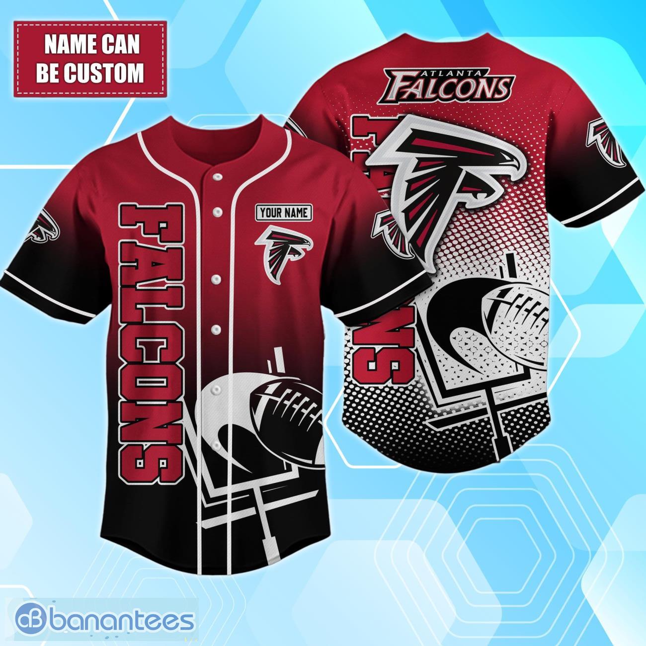 Atlanta Falcons Custom Name Baseball Jersey Shirt For Men Women