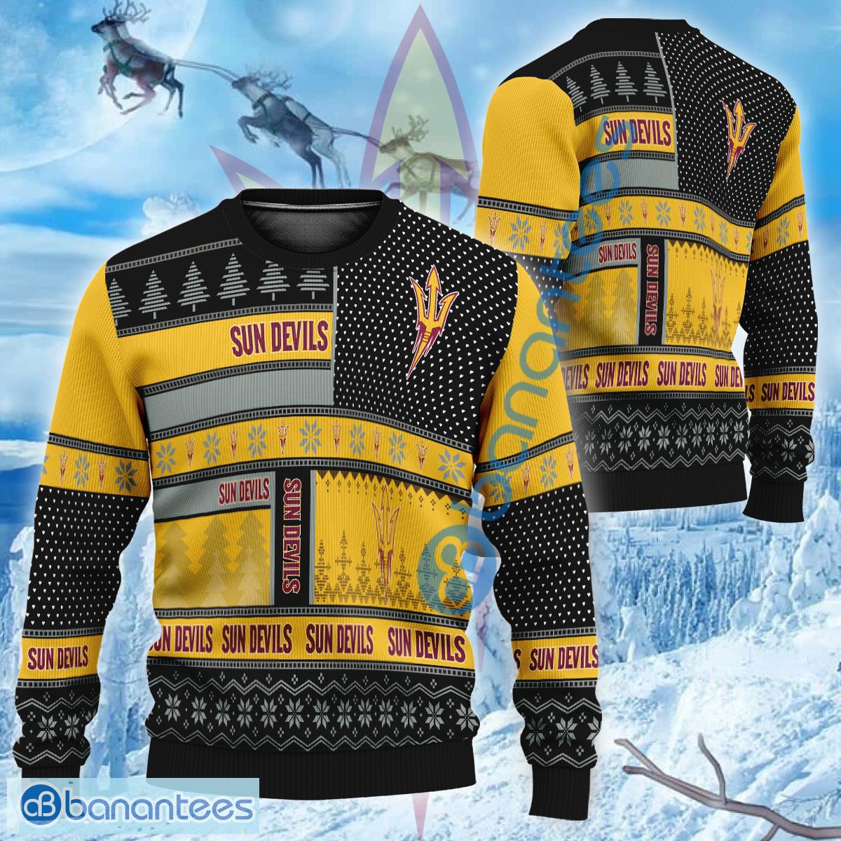 Big Logo NCAA Arizona State Sun Devils New Style Ugly Christmas