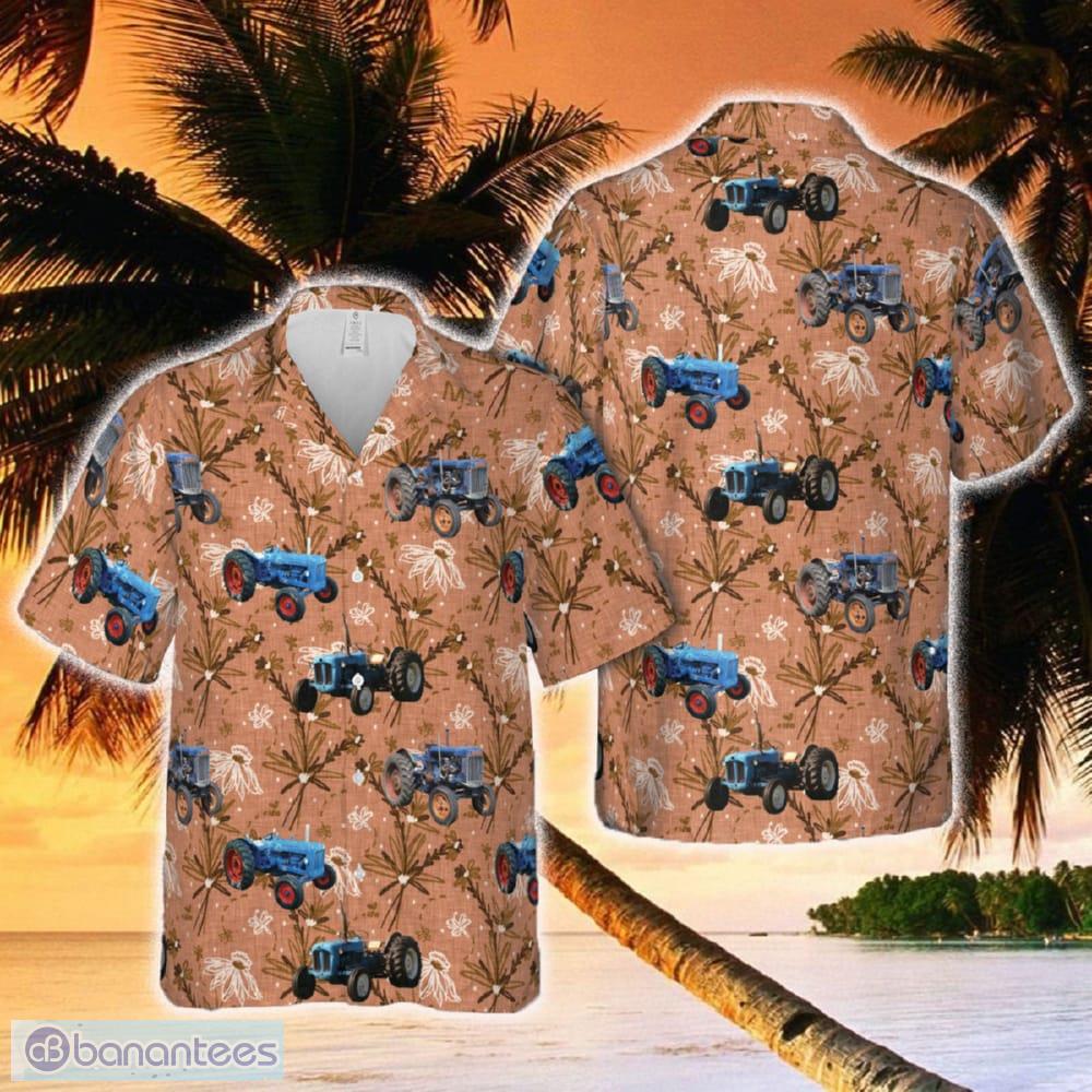 Blue Tractor Vintage Hawaiian Shirt Men And Women Aloha Beach