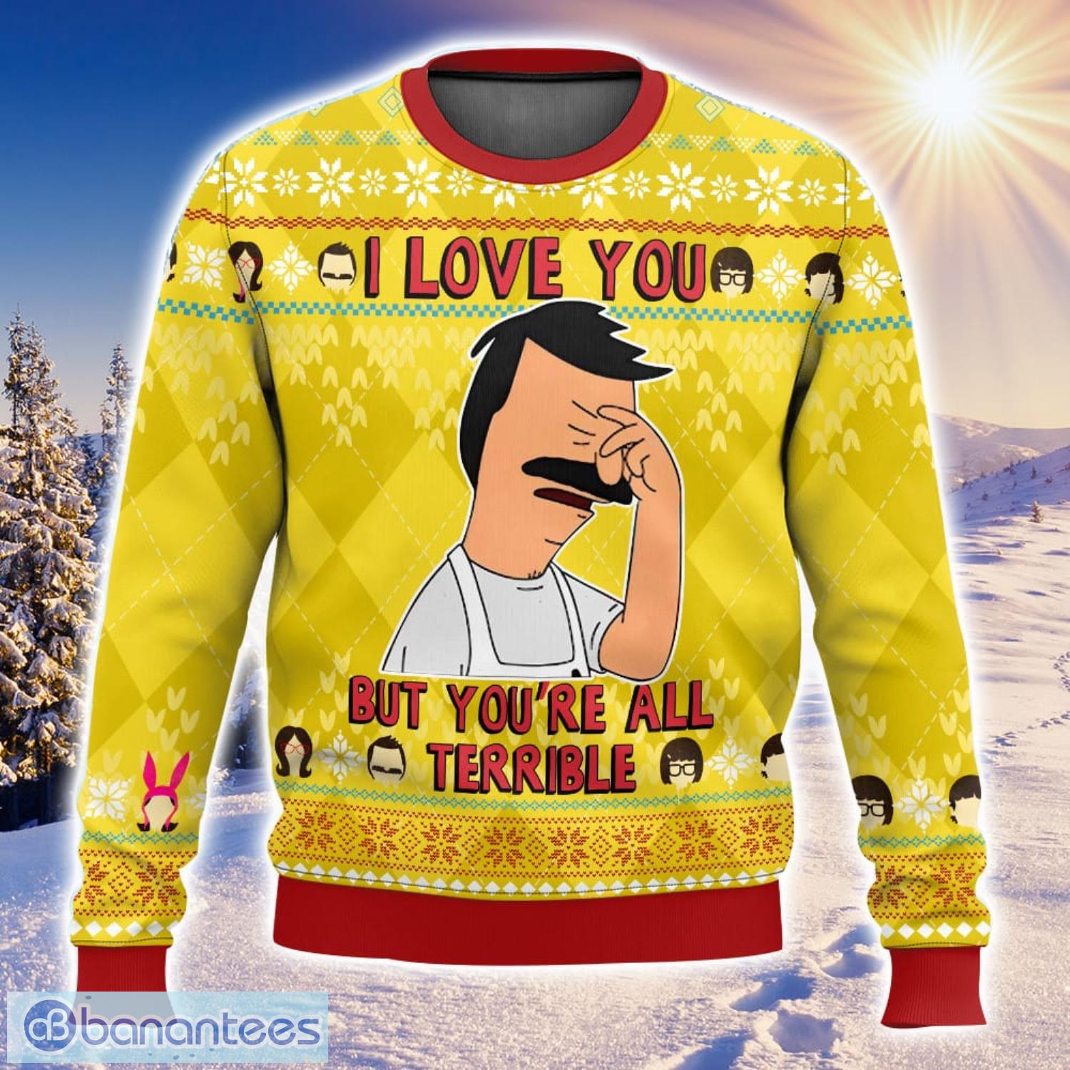 Bobs burgers outlet ugly christmas sweater