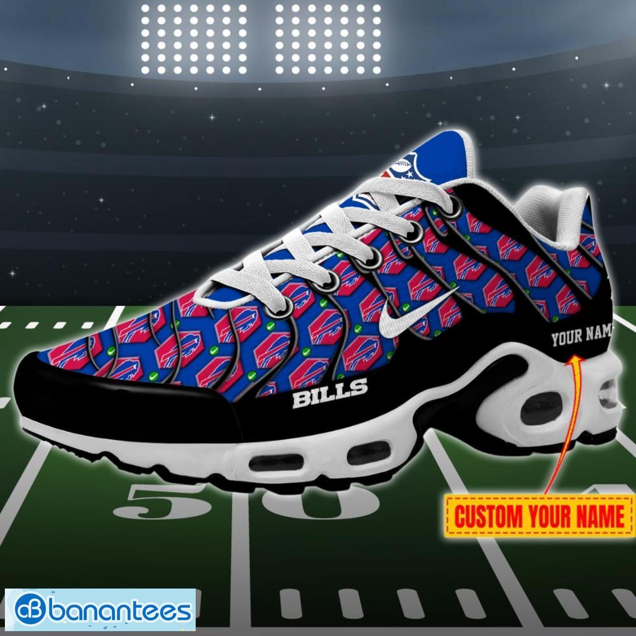 Buffalo Bills Logo Crazy With NFL Custom Name Air Cushion Shoes Product Photo 1