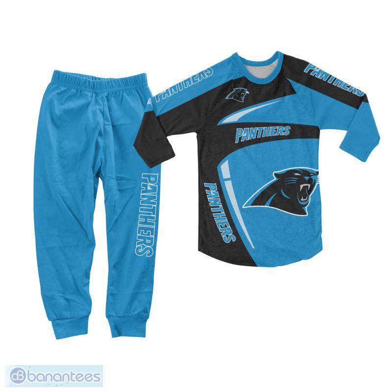 Carolina Panthers Pajamas Set Plus Sizes Logo Fans Gift Familys