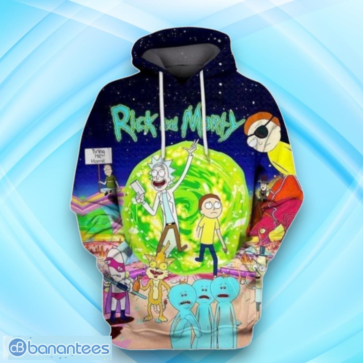 Rick and morty 3d sales hoodie