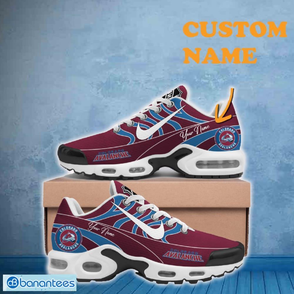 Colorado Avalanche Custom Name Air Cushion Sports Shoes Recognition For Men Women Fans Gift Sneakers - Colorado Avalanche Air Cushion Sports Shoes