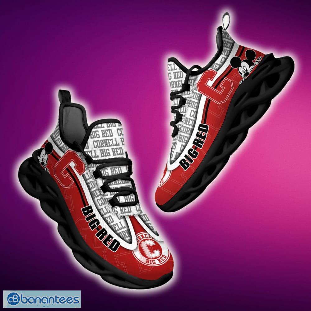 Cornell Big Red Black And White Clunky Sneaker NCAA Teams For Fans Running Shoes New Clunky Sneakers - Cornell Big Red Black And White Clunky Sneakers For Fans This Season, Custom Sport Shoes_1