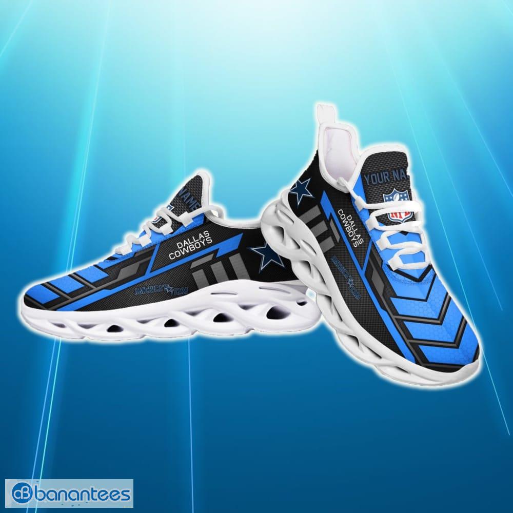 Custom Name Dallas Cowboys Iconic Max Soul Sneakers Best Trending For Fans Gift Running Shoes - Personalized Dallas Cowboys Custom Name Max Soul Shoes Clunky Sneakers Walking Shoes Baseball Fan NFL Gift_1