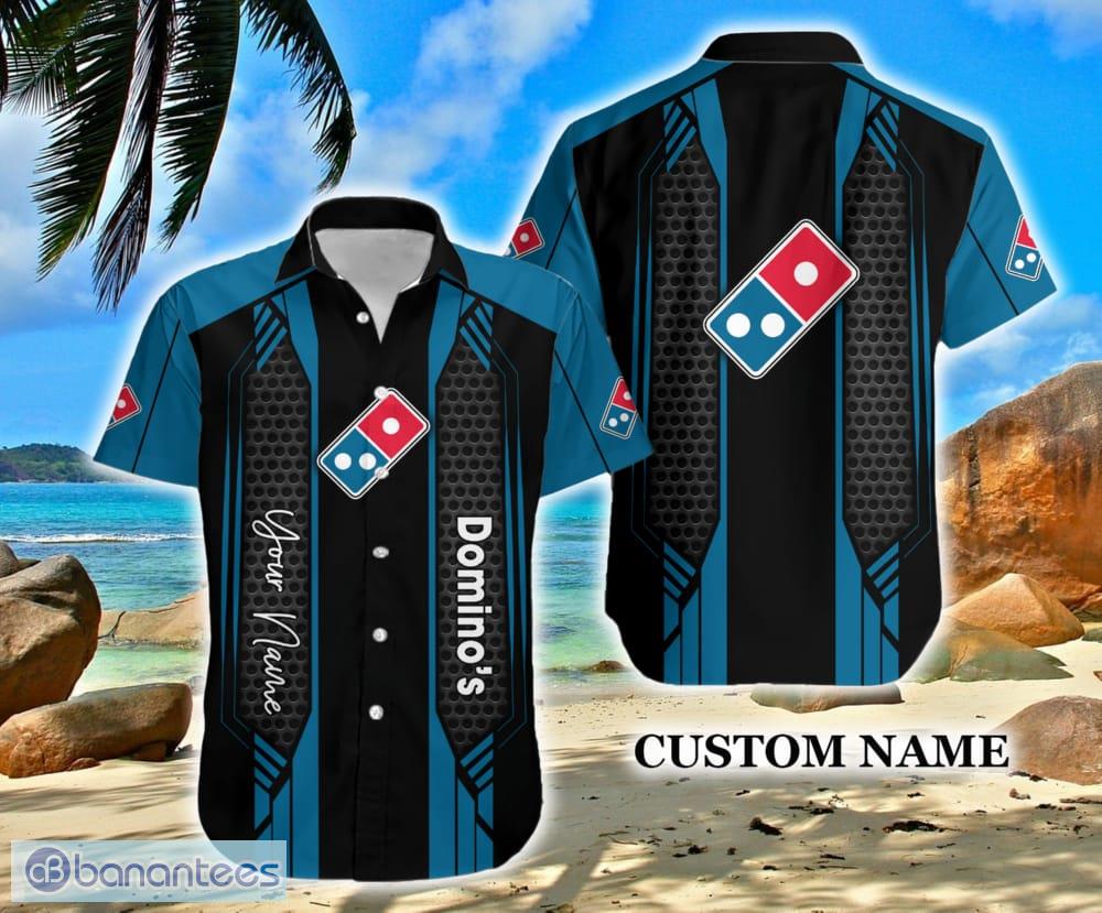 Custom Name Domino's Pizza Brands Hawaiian Shirt New AOP Hawaiian Shirt For Summer - Custom Name Domino's Pizza Brands Hawaiian Shirt New AOP Hawaiian Shirt For Summer