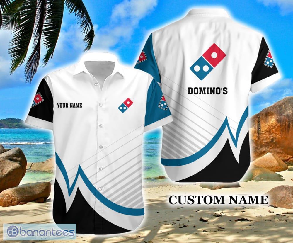 Custom Name Domino's Pizza Brands Hawaiian Shirt Seashell Beach Hawaiian Shirt For Summer - Custom Name Domino's Pizza Brands Hawaiian Shirt Seashell Beach Hawaiian Shirt For Summer