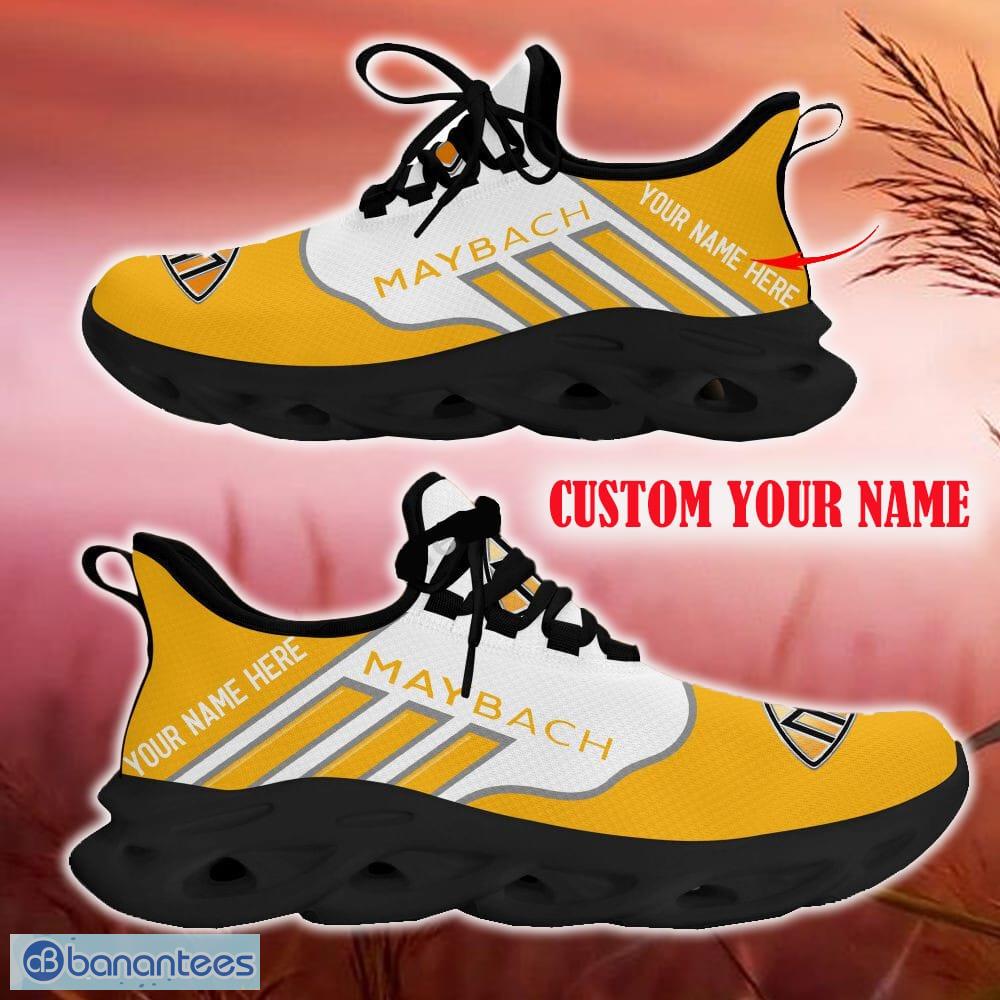 custom name maybach yellow car logo max soul sneakers for fans team running shoes gift men and women 1 image Custom Name Maybach Yellow Car Logo Max Soul Sneakers For Fans Team Running Shoes Gift Men And Women - Maybach Max Soul Shoes New Car_4