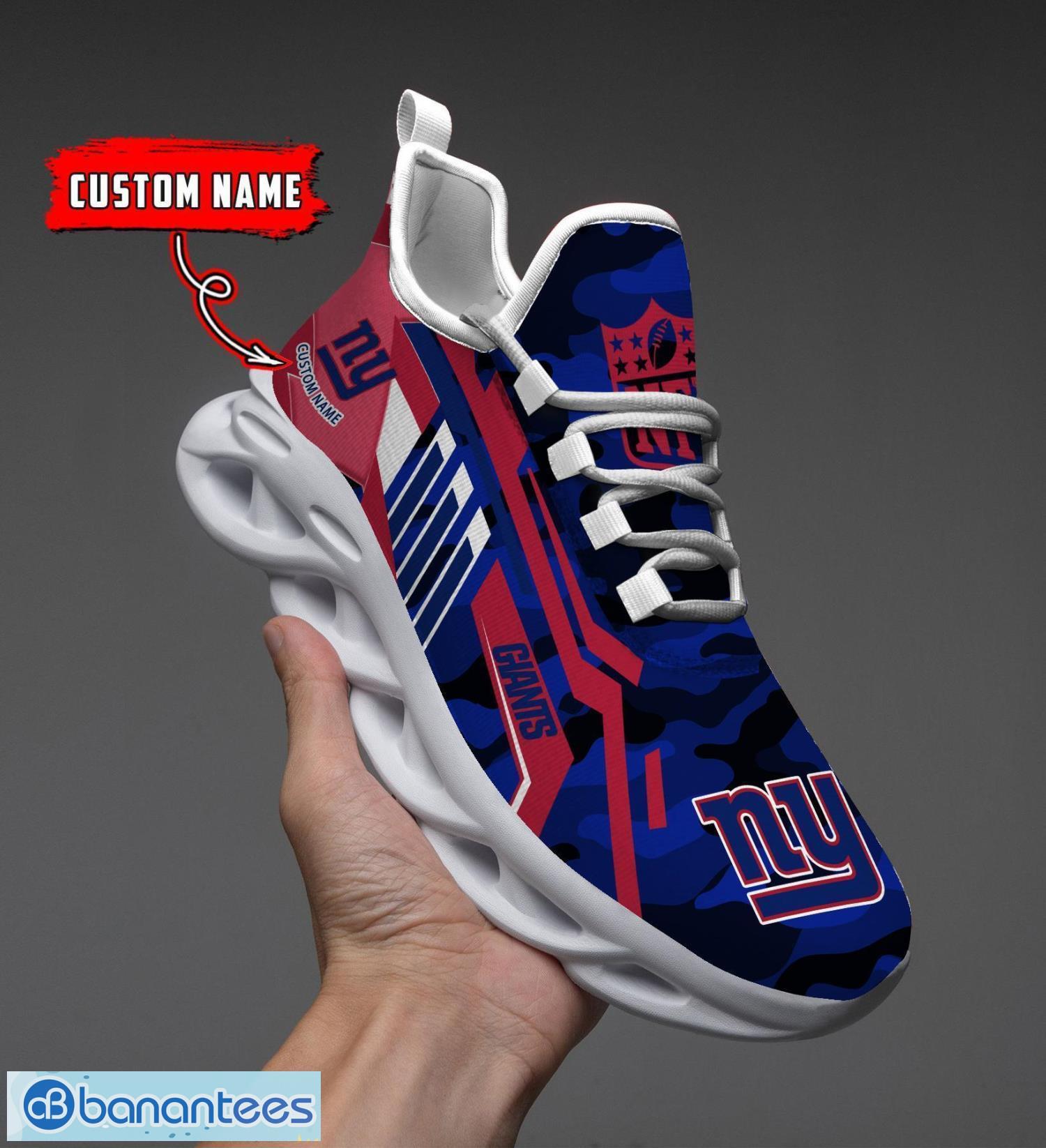 Custom Name New York Giants CAMO Max Soul Shoes Gift For Father's Day Product Photo 1