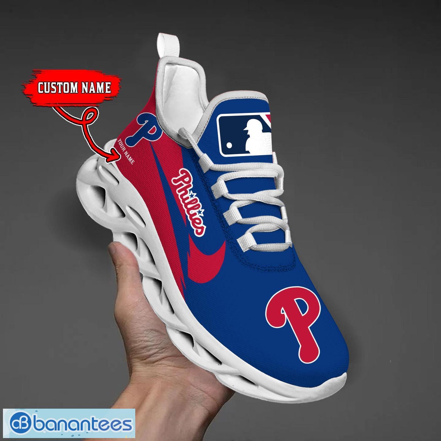 Custom Name Philadelphia Phillies Max Soul Shoes Trending Sneakers