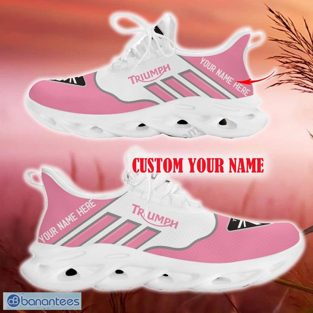 Custom Name Triumph Pink Car Logo Max Soul Sneakers For Fans Team Running Shoes Gift Men And Women - Triumph Max Soul Shoes New Car_17