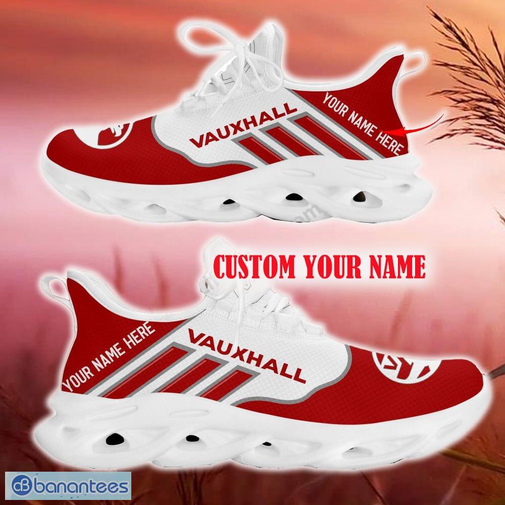Custom Name Vauxhall Red Car Logo Max Soul Sneakers For Fans Team Running Shoes Gift Men And Women - Vauxhall Max Soul Shoes New Car_13
